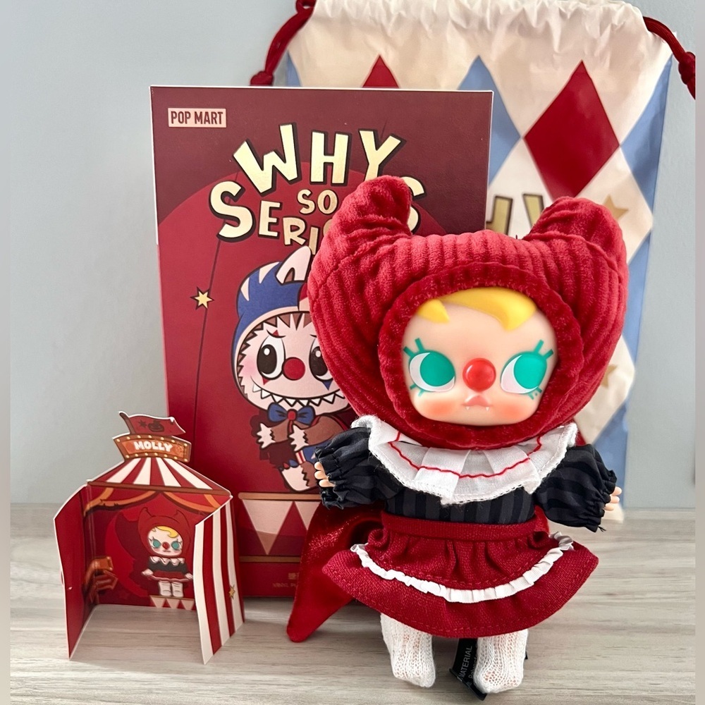 Pop Mart Why So Serious Vinyl Face Plush Pendant - Crimson Dancer